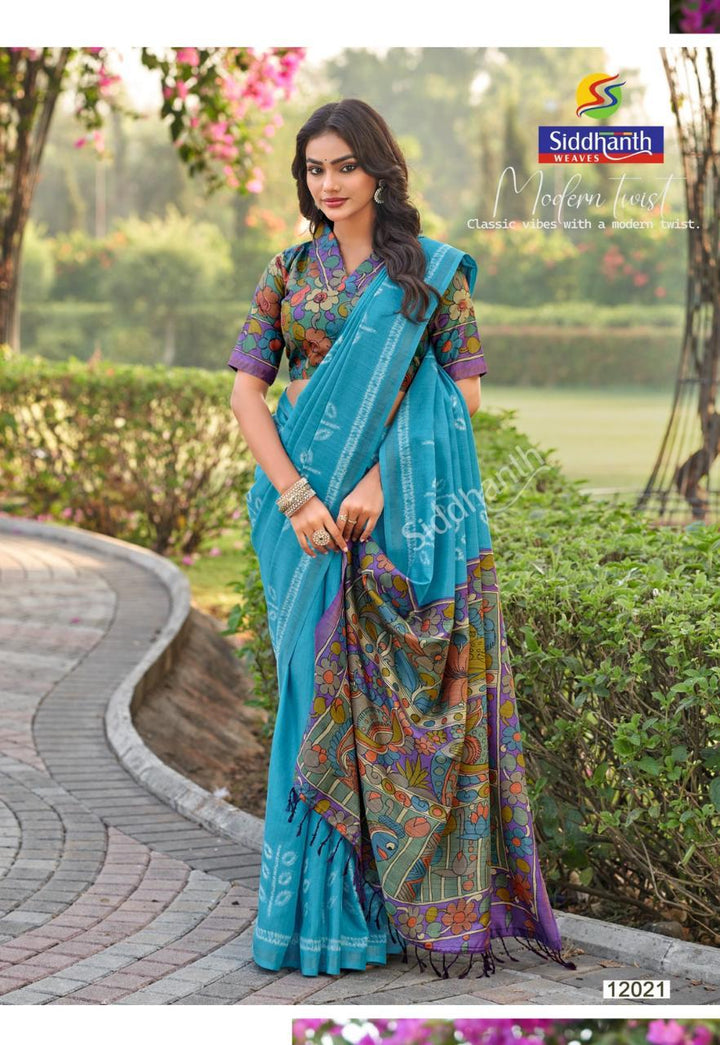 Kalki Spun Cotton ice Blue