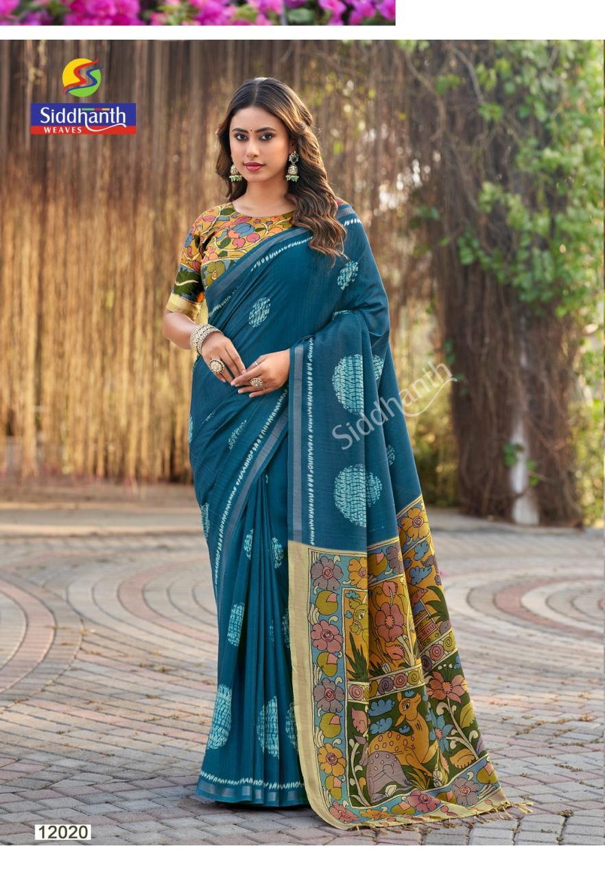 Kalki Spun Cotton Rama Green