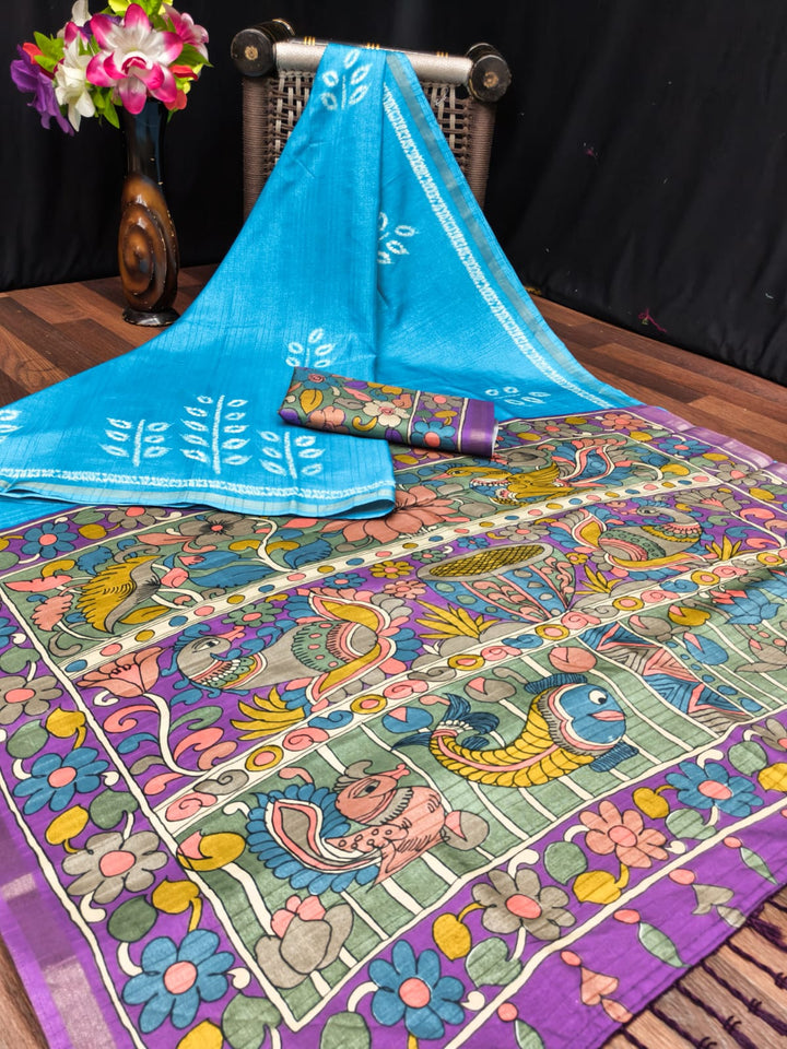 Kalki Spun Cotton ice Blue